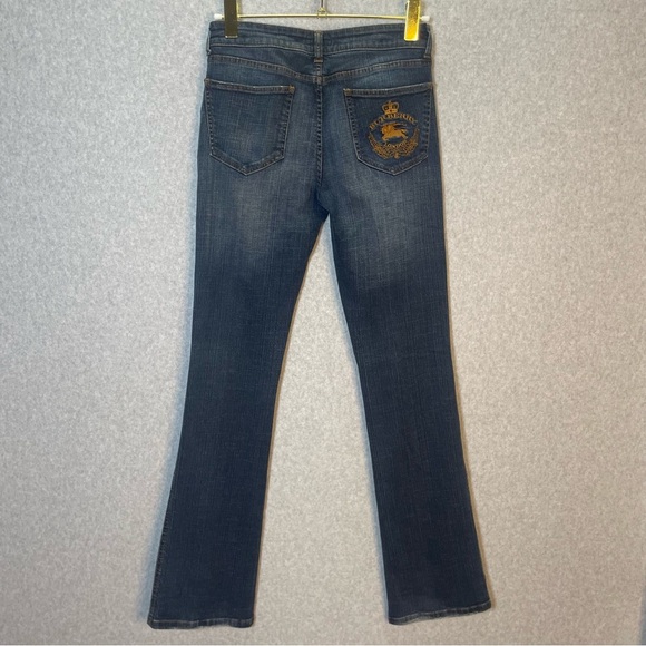 Vintage Burberry Large Embroidered Logo
Y2K Mid Rise Straight Cut Denim Jeans - Picture 5 of 7